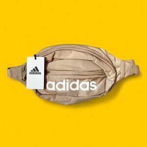 Adidas Core Waist Pack Crossbody Bag in Magic Beige/Off White